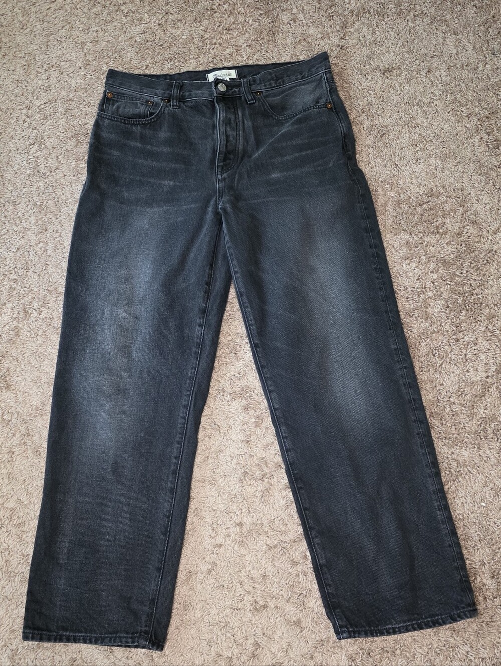 Madewell Low Slung Straight Jeans Kent Wash Size 29 - Picture 5 of 13